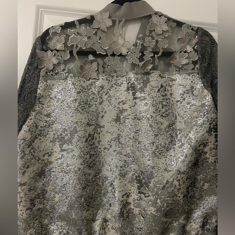 Silver TAHARI JACKET